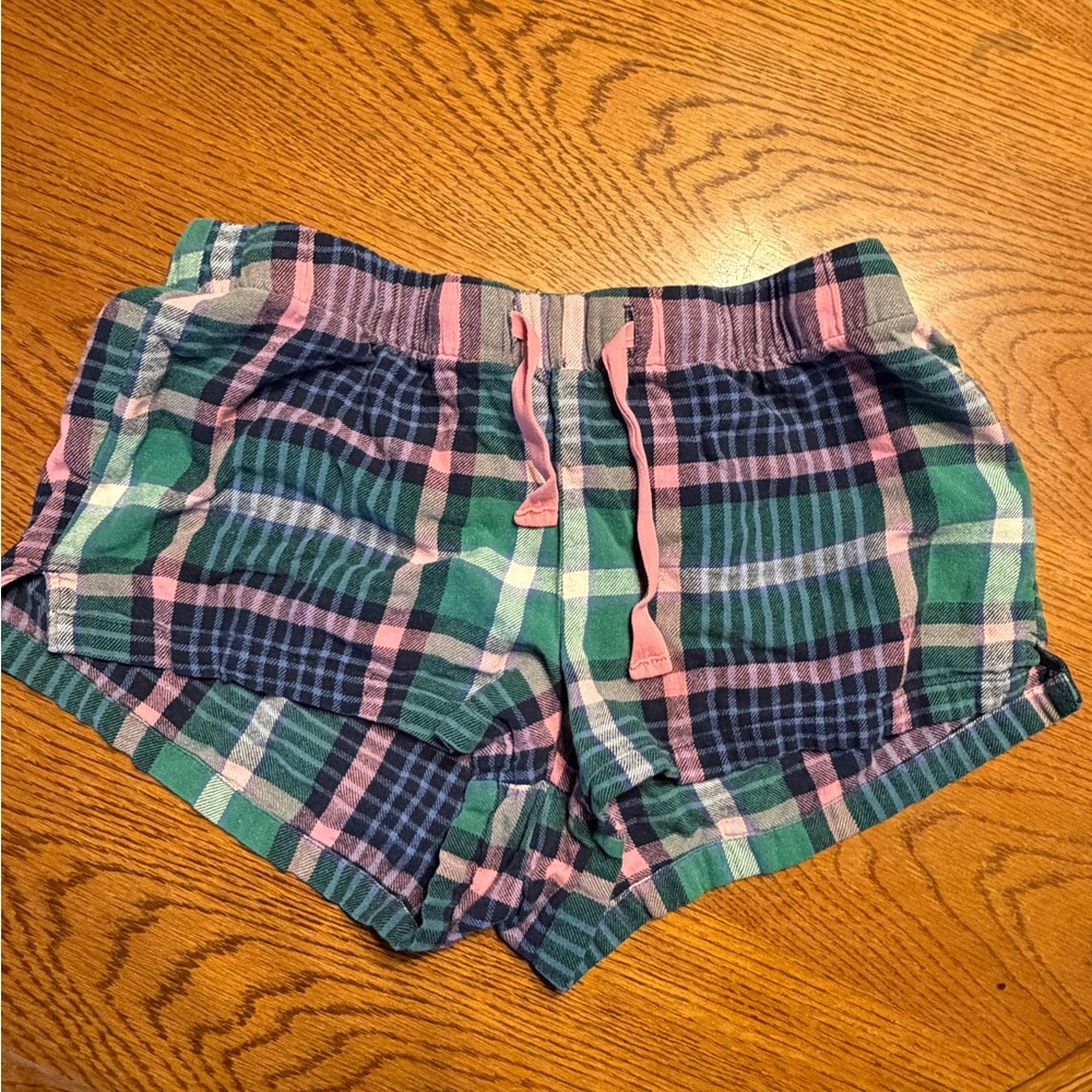 Old Navy Plaid Shorts in Green and Pink